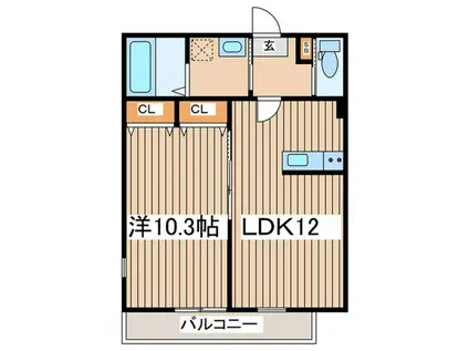 ハーミットクラブハウス トゥギャザー戸塚(1LDK/3階)の間取り写真