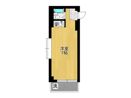 シティノバ(ワンルーム/4階)の間取り写真