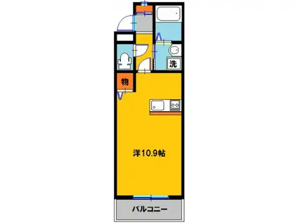 大島マンション7(ワンルーム/2階)の間取り写真
