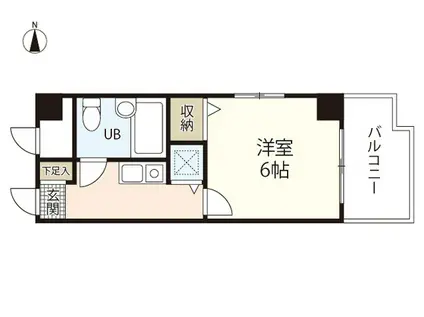 トーカンキャステール己斐本町(1K/9階)の間取り写真