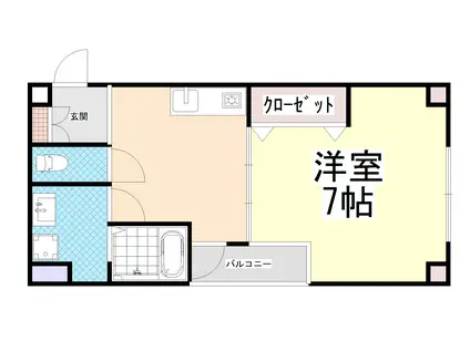 MS GARDEN(1DK/1階)の間取り写真