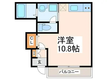 レスポワールI(ワンルーム/1階)の間取り写真