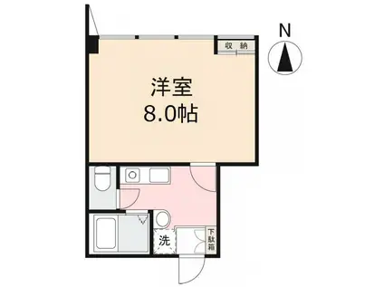 アーバンスペース本町(1K/3階)の間取り写真