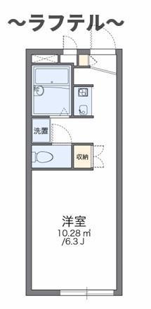 レオパレスメルベーユIICP(1K/2階)の間取り写真