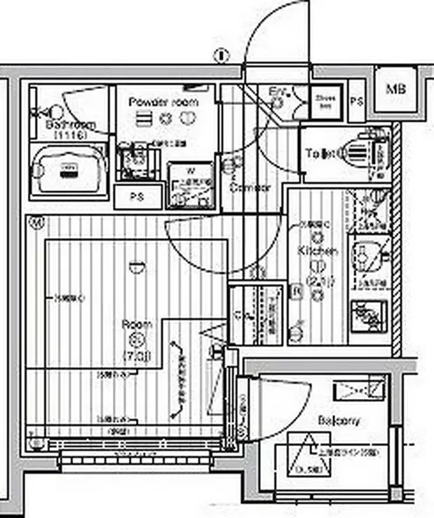 PREMIUM CUBE 新宿中井 3階階 間取り