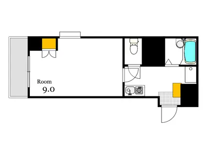 第18やたがいビル(1K/4階)の間取り写真