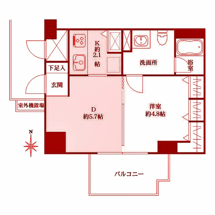 藤和シティコープ新丸子 4階階 間取り