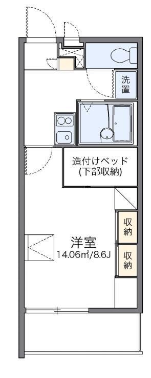 レオパレススカイ(1K/1階)の間取り写真