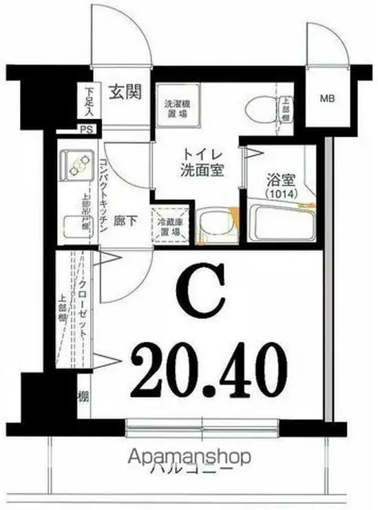 グリフィン横浜・戸部駅前 5階階 間取り
