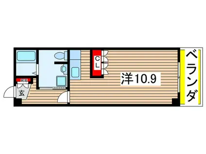 フォーシーズンズAP(ワンルーム/3階)の間取り写真