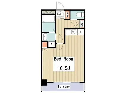 プレール高井戸(ワンルーム/4階)の間取り写真