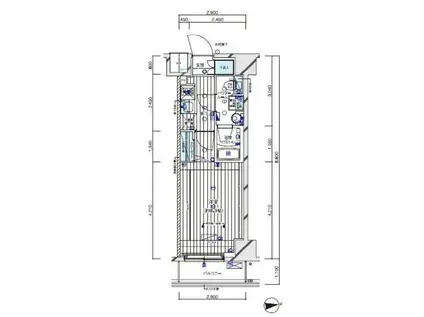 メインステージ八広II(1K/3階)の間取り写真