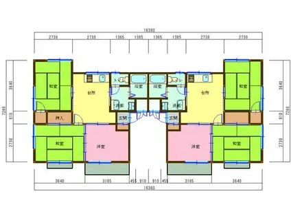 ウエストパーク(3DK/2階)の間取り写真