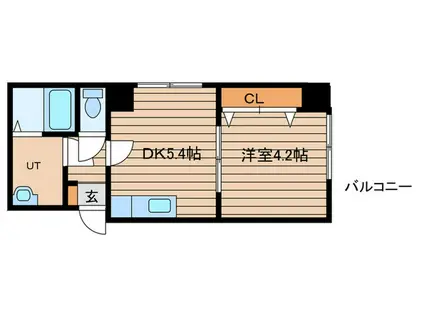 センターヒルズ20(1DK/3階)の間取り写真
