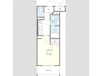 メゾンアイカ(1K/1階)の間取り写真