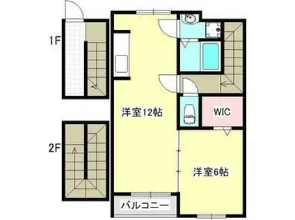 ST.PAL(1LDK/3階)の間取り写真