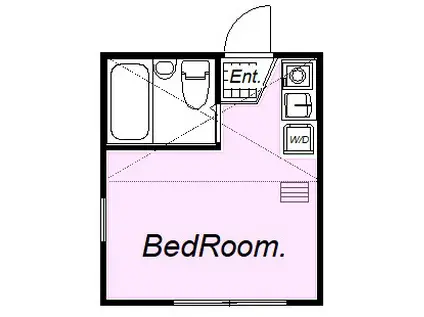 ユナイト上町ウィラッコディー(ワンルーム/2階)の間取り写真