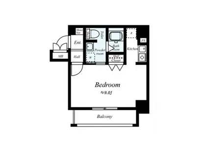 ダイドーメゾン大阪御堂筋(1K/5階)の間取り写真