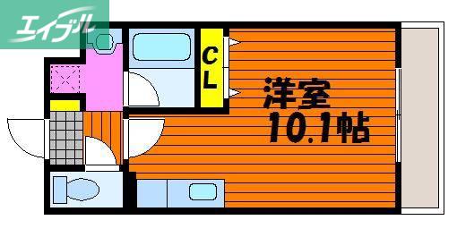 COCO学南町(ワンルーム/2階)の間取り写真
