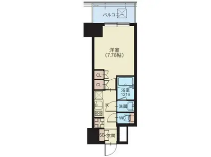 スプランディッド錦糸町II(1K/5階)の間取り写真