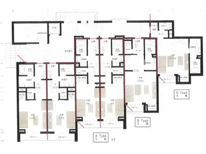 WONDER(1K/3階)の間取り写真