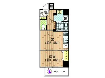 アリーチェ中野野方旧グラウンデュークス野方(1DK/1階)の間取り写真