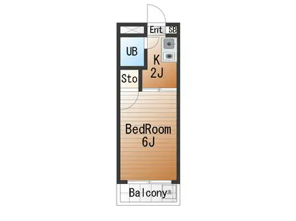 ハイタウン駒沢公園(1K/1階)の間取り写真