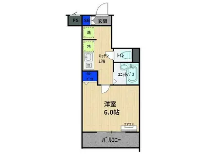 SKY COURT練馬壱番館(1K/3階)の間取り写真