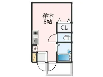 FONTANA池上(ワンルーム/2階)の間取り写真