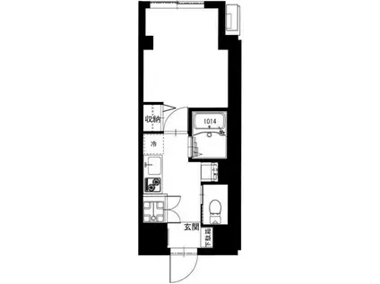 BCASA DOUKANYAMA(1K/1階)の間取り写真