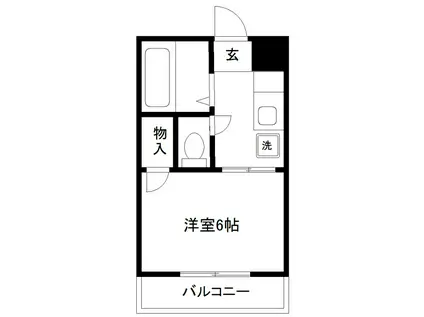 VINTAGE CAFESTYLE ドストルパルII(1K/4階)の間取り写真