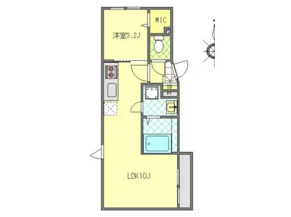 MONOLITH錦糸町 MONOLITH錦糸町(1LDK/2階)の間取り写真