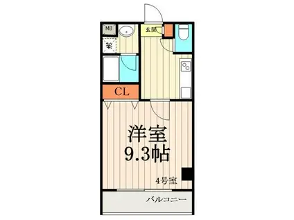 グランドゥールステージ50(1K/11階)の間取り写真