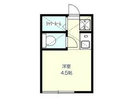 フェリスピレー(ワンルーム/2階)の間取り写真