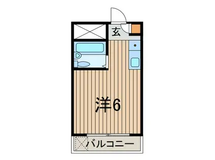 メソン・ド・ラフォーレ(ワンルーム/3階)の間取り写真