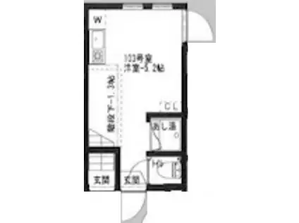 アーバンプレイス中野コア(ワンルーム/1階)の間取り写真