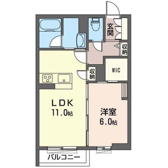 シンシアコート B(1LDK/1階)の間取り写真