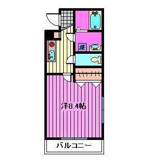 スターヒルズ(1K/5階)の間取り写真