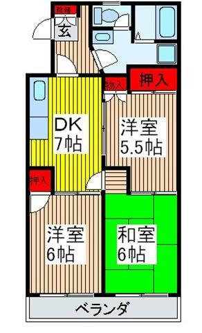 第8池田マンション(3DK/3階)の間取り写真