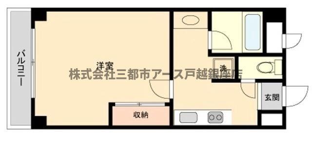 アトリオ久が原(1K/2階)の間取り写真