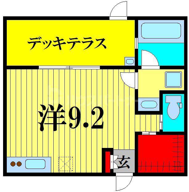 メゾンブランアネックス(ワンルーム/1階)の間取り写真