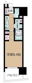 パレステージ上野(1K/2階)の間取り写真