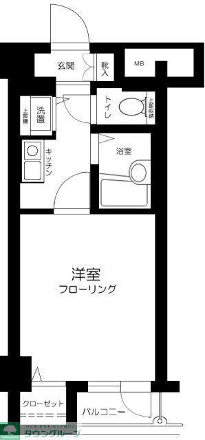 ドルチェ代々木(1K/3階)の間取り写真