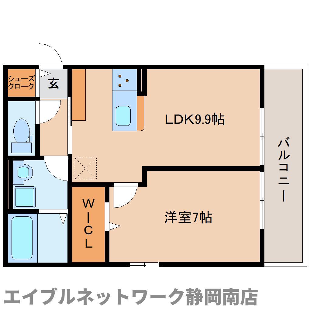 HEIMMAISON中田本町D(1LDK/1階)の間取り写真