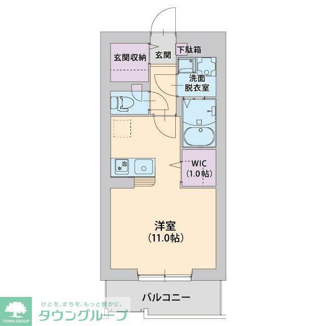 クレイズ(ワンルーム/3階)の間取り写真