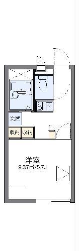 レオパレスアミティエ(1K/1階)の間取り写真