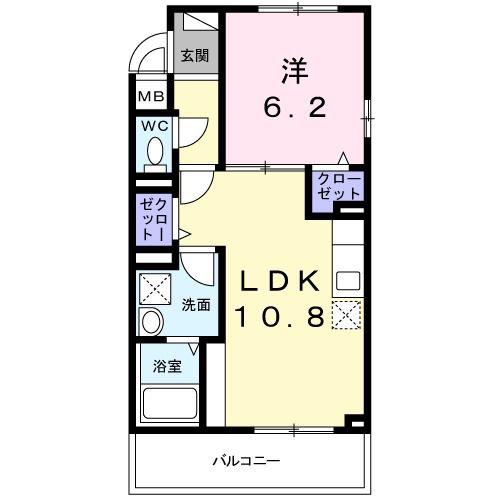 ＪＲ鶴見線 鶴見小野駅 徒歩6分 5階建 築2年(1LDK/5階)の間取り写真