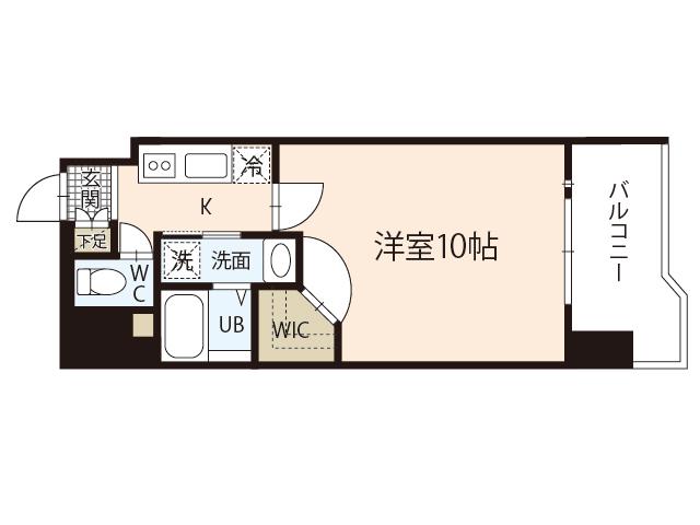 CIELO AZUL(1K/5階)の間取り写真
