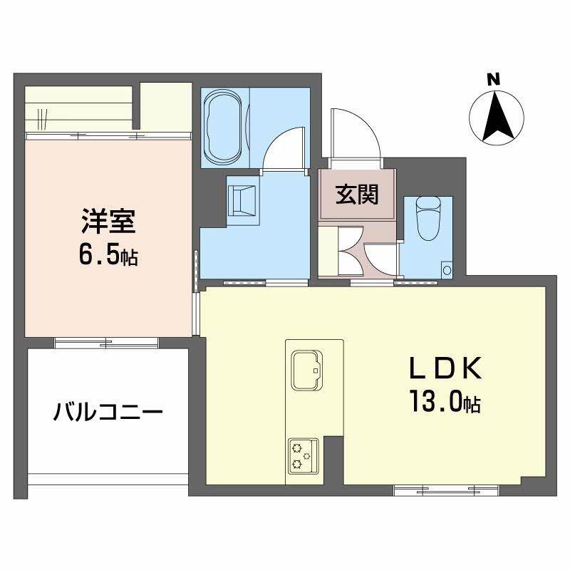 NC STYLE 本山(1LDK/2階)の間取り写真