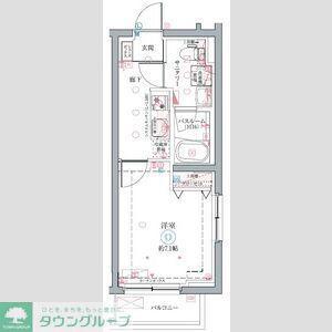 クレヴィスタ成増II(1K/2階)の間取り写真